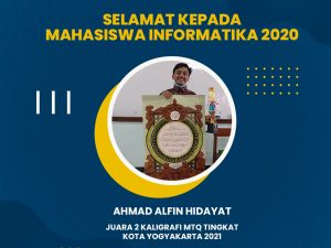 Mahasiswa Informatika Alma Ata Raih Juara 2 Lomba Kaligrafi Tingkat Kota Yogyakarta
