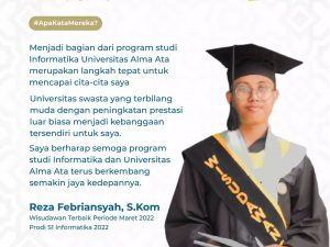 Happy Graduation! Reza Febriansyah, S.Kom